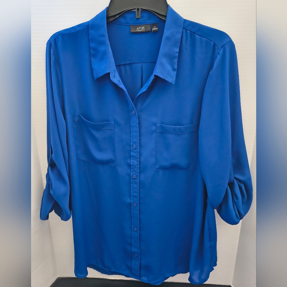 Apt. 9 Royal Blue Button-Down Shirt